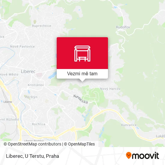 Liberec, U Terstu mapa