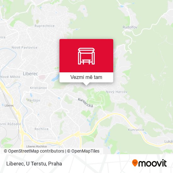 Liberec, U Terstu mapa