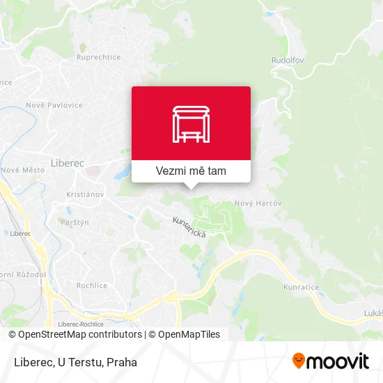 Liberec, U Terstu mapa