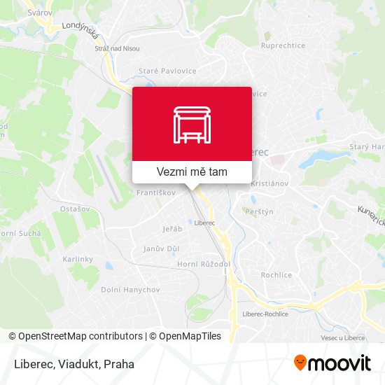 Liberec, Viadukt mapa