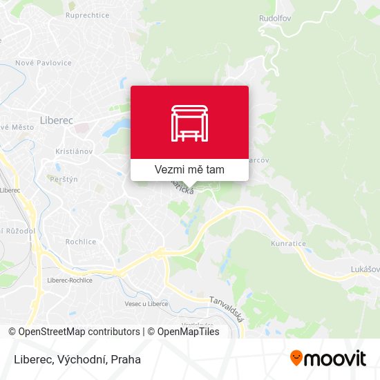 Liberec, Východní mapa