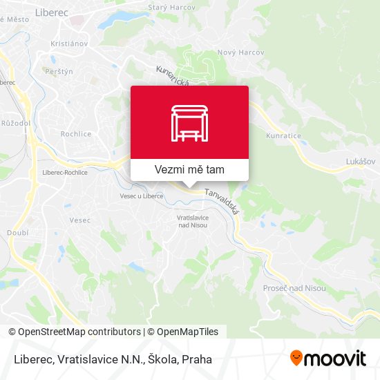 Liberec, Vratislavice N.N., Škola mapa