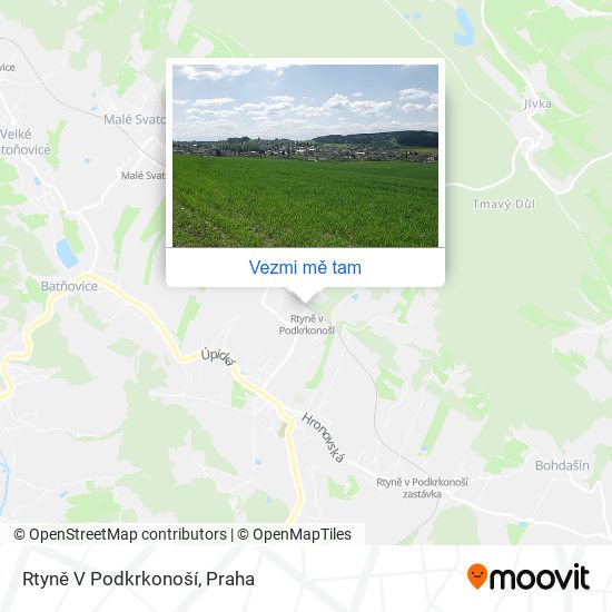 Rtyně V Podkrkonoší mapa