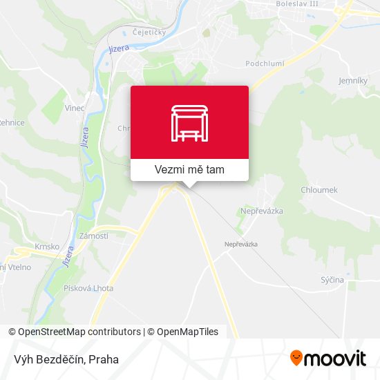 Výh Bezděčín mapa