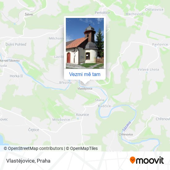 Vlastějovice mapa