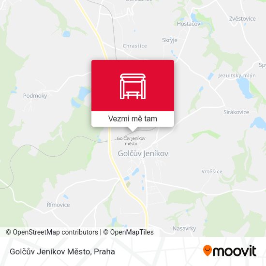 Golčův Jeníkov Město mapa