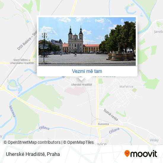 Uherské Hradiště mapa