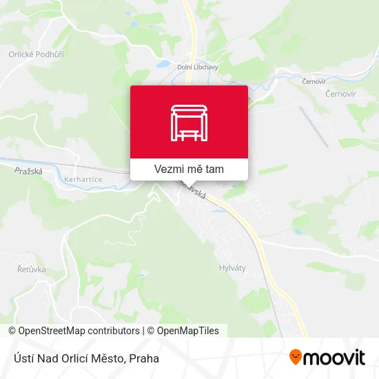 Ústí Nad Orlicí Město mapa