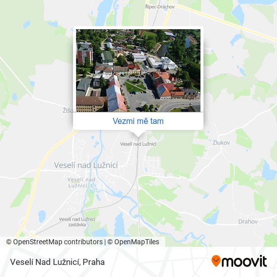 Veselí Nad Lužnicí mapa