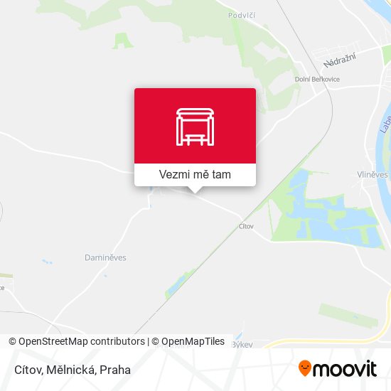 Cítov, Mělnická mapa