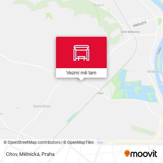 Cítov, Mělnická mapa