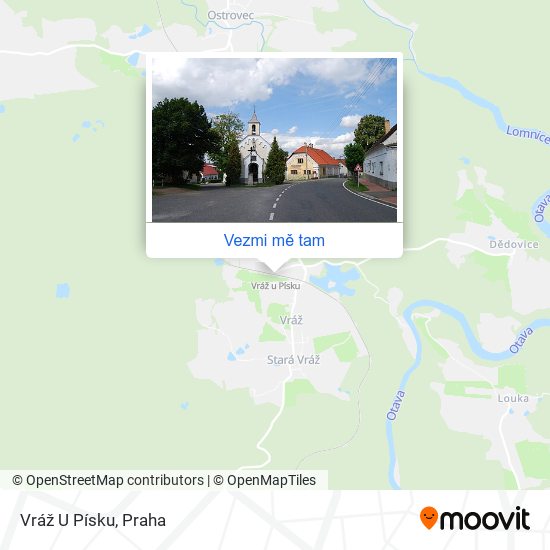 Vráž U Písku mapa