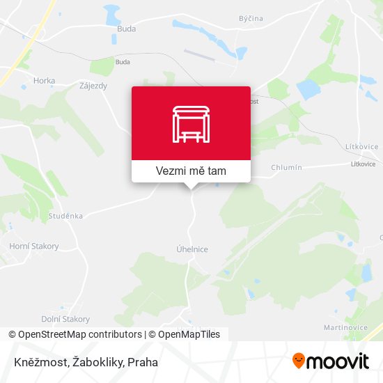 Kněžmost, Žabokliky mapa