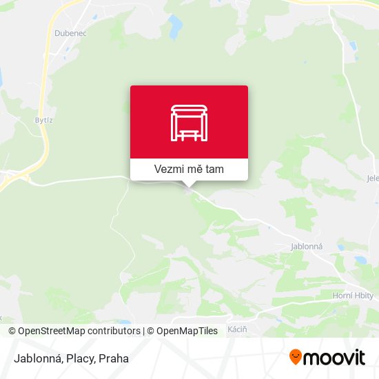 Jablonná, Placy mapa