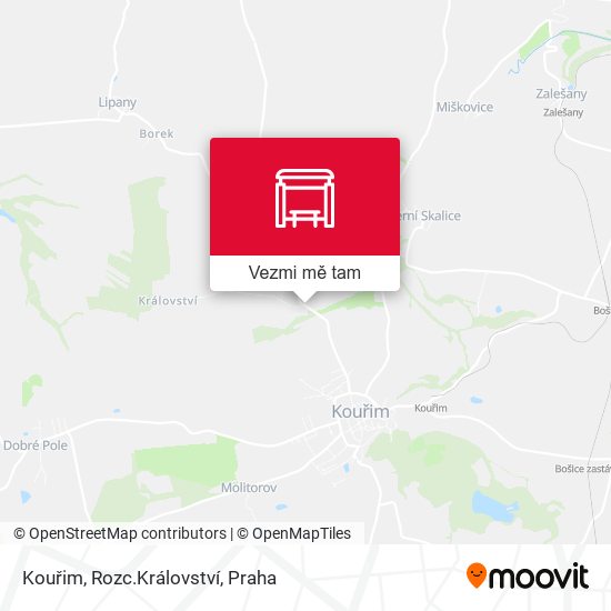 Kouřim, Rozc.Království mapa
