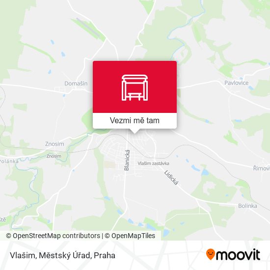 Vlašim, Městský Úřad mapa