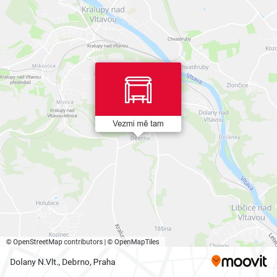 Dolany N.Vlt., Debrno mapa