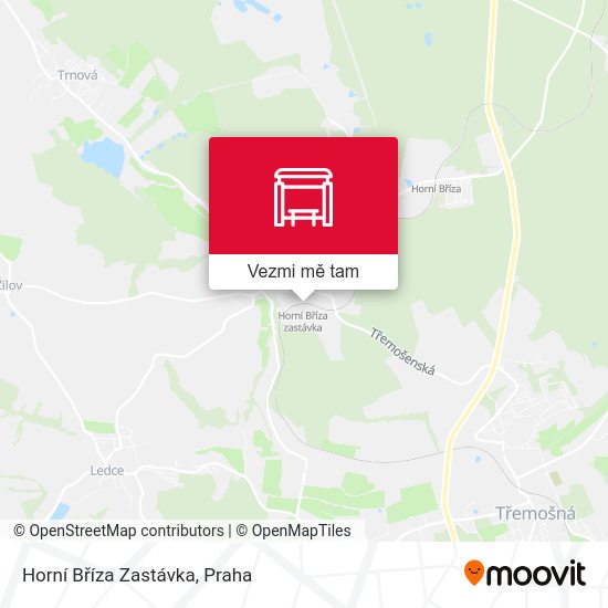Horní Bříza Zastávka mapa