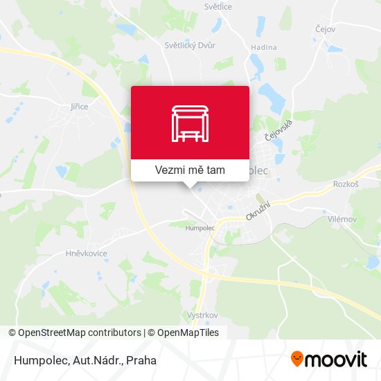 Humpolec, Aut.Nádr. mapa