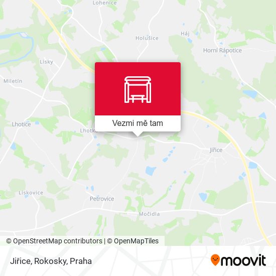 Jiřice, Rokosky mapa
