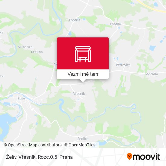 Želiv, Vřesník, Rozc.0.5 mapa