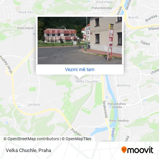 Velká Chuchle mapa