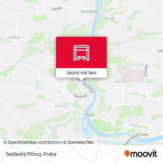 Sedlecký Přívoz mapa