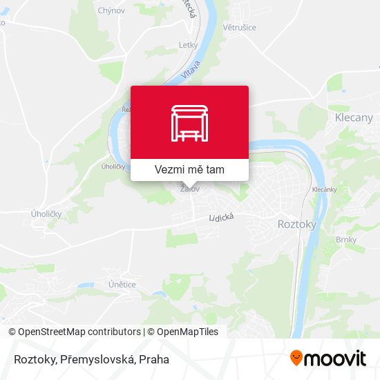 Roztoky, Přemyslovská mapa