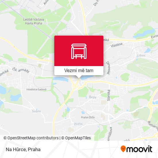 Na Hůrce mapa