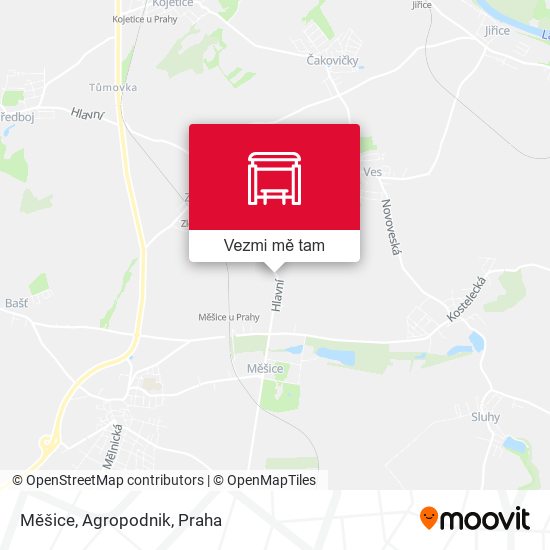 Měšice, Agropodnik mapa