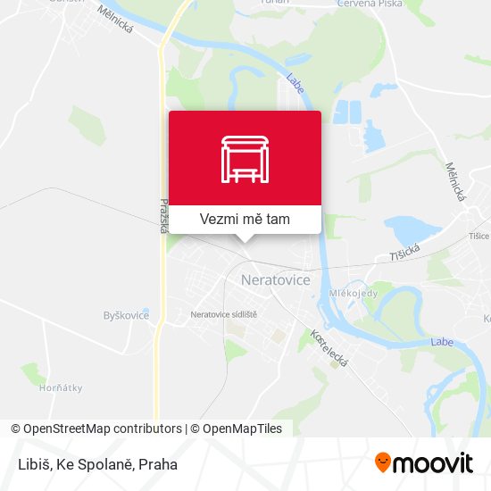 Libiš, Ke Spolaně mapa