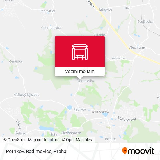 Petříkov, Radimovice mapa