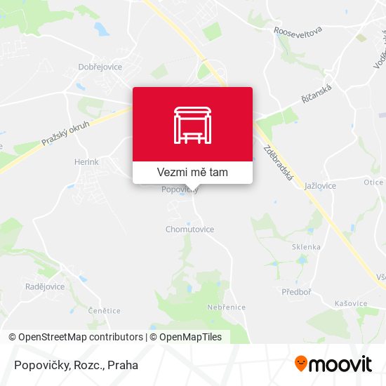 Popovičky, Rozc. mapa