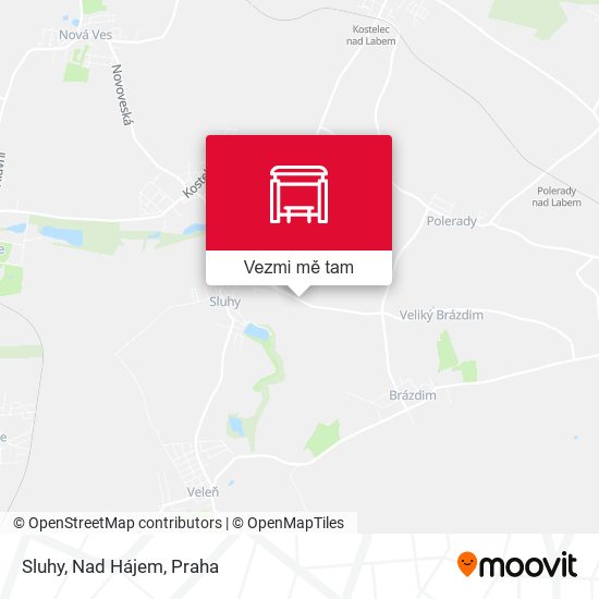 Sluhy, Nad Hájem mapa