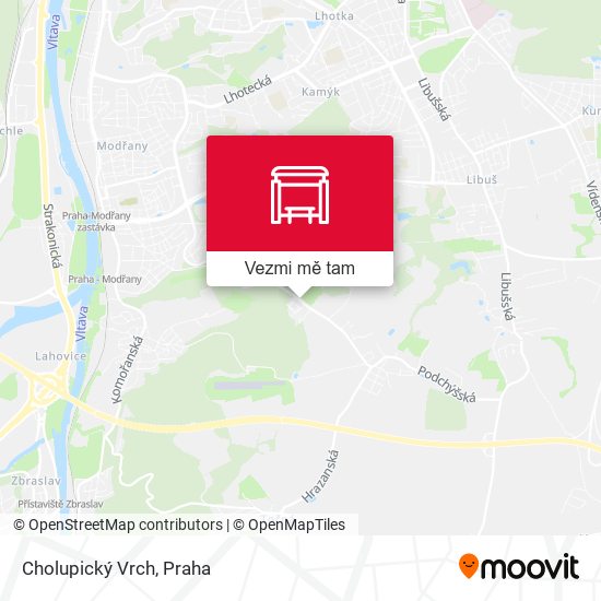 Cholupický Vrch mapa