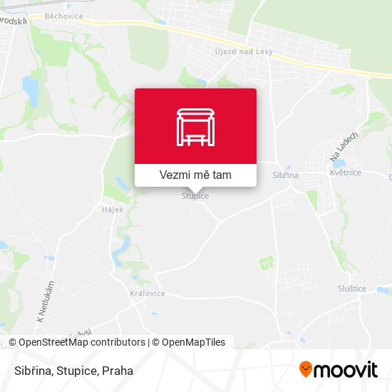 Sibřina, Stupice mapa