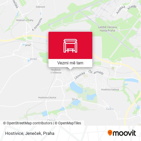 Hostivice, Jeneček mapa