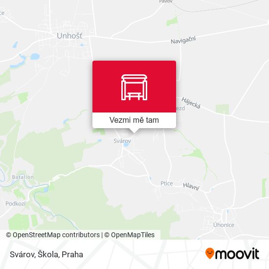 Svárov, Škola mapa