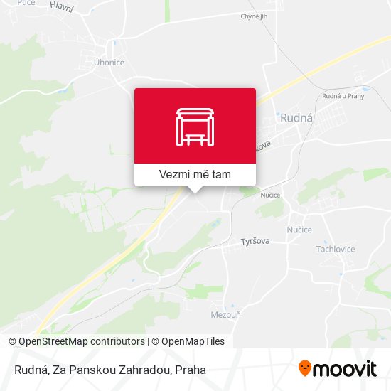 Rudná, Za Panskou Zahradou (B) mapa