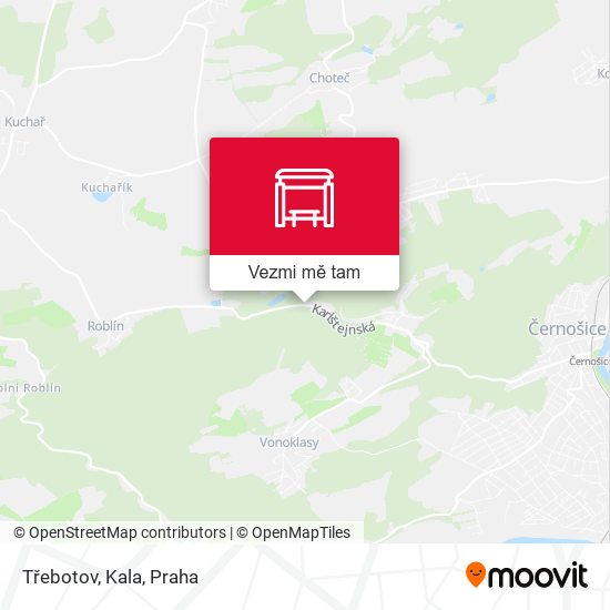 Třebotov, Kala mapa