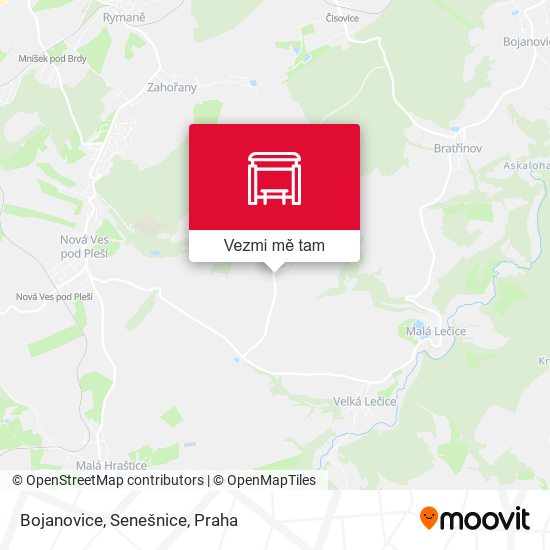 Bojanovice, Senešnice mapa