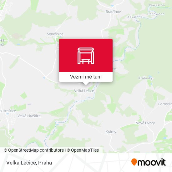 Velká Lečice mapa