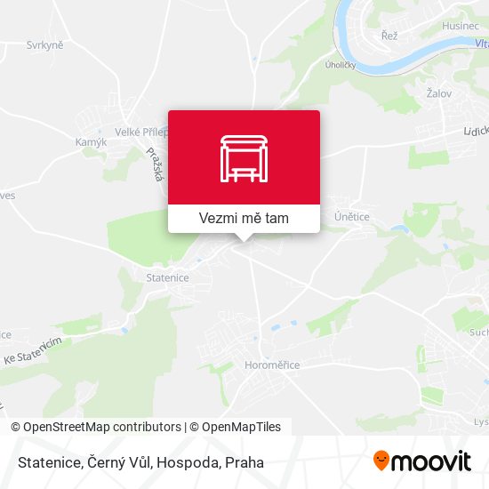 Statenice, Černý Vůl, Hospoda mapa