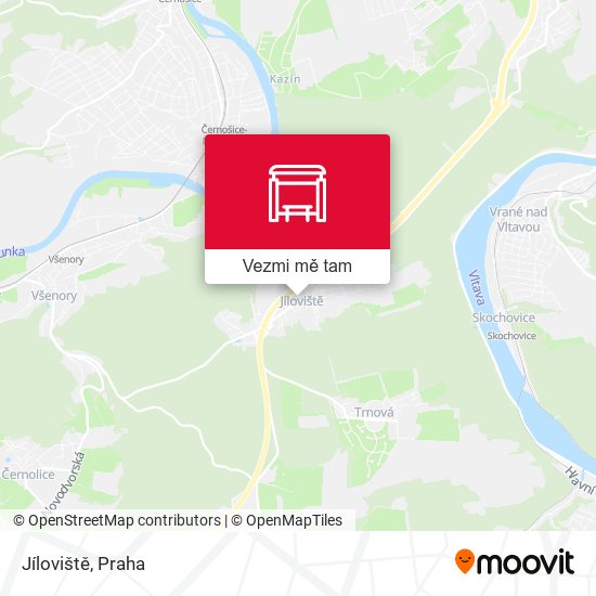 Jíloviště mapa