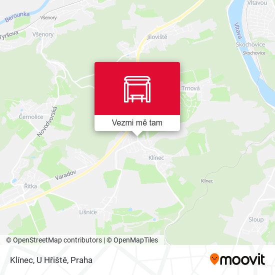 Klínec, U Hřiště mapa