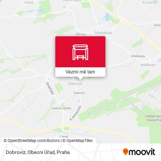 Dobrovíz, Obecní Úřad mapa