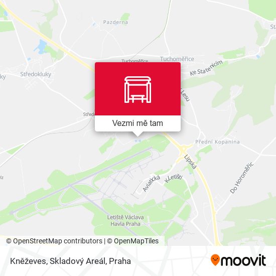 Kněževes, Skladový Areál mapa