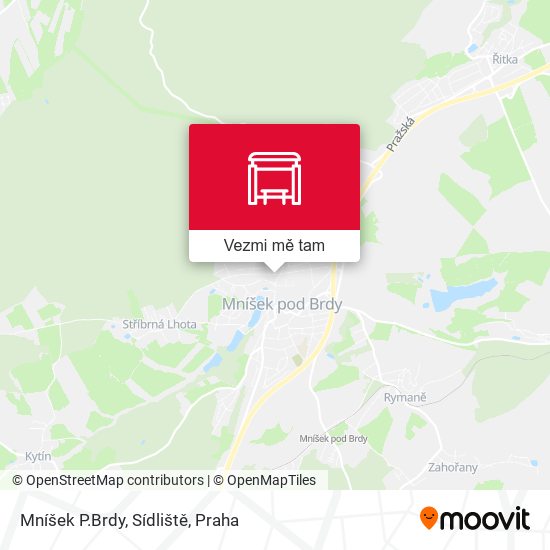 Mníšek P.Brdy, Sídliště mapa