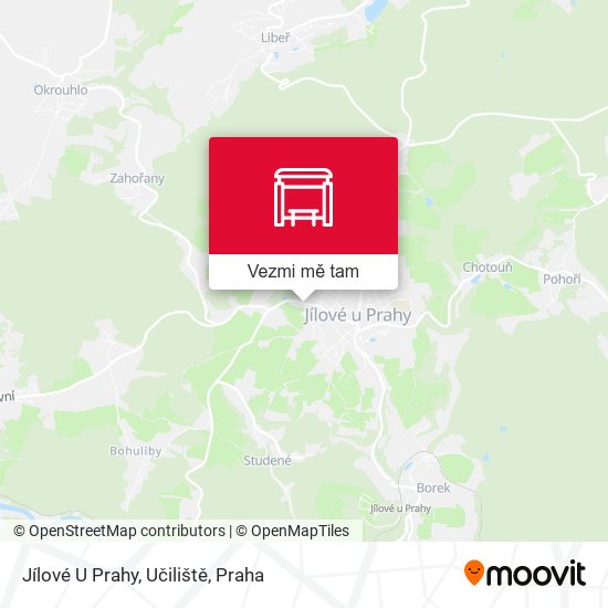 Jílové U Prahy, Učiliště mapa