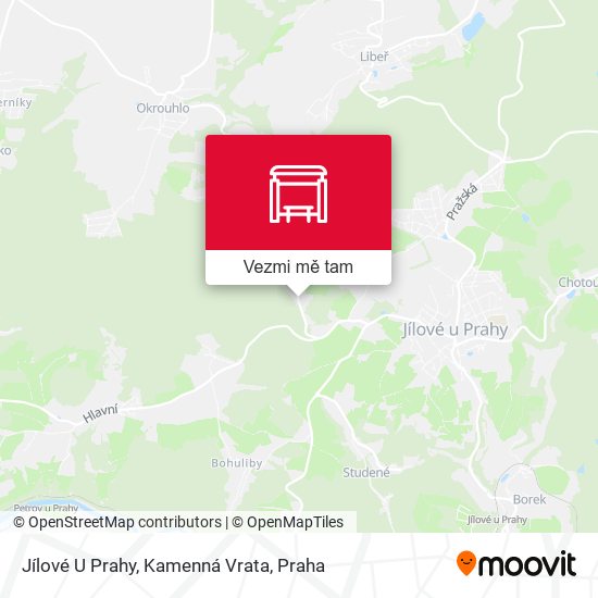Jílové U Prahy, Kamenná Vrata mapa